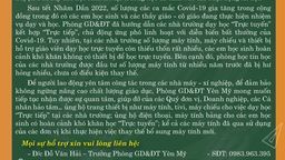 THƯ NGỎ: Về việc tài trợ thiết bị dạy học cho nhà trường và học sinh có hoàn cảnh khó khăn