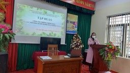 Trường Tiểu học TT Yên Mỹ I: Tập huấn công tác phòng, chống dịch và các phương án xử lí khi có ca nhiễm Covid-19