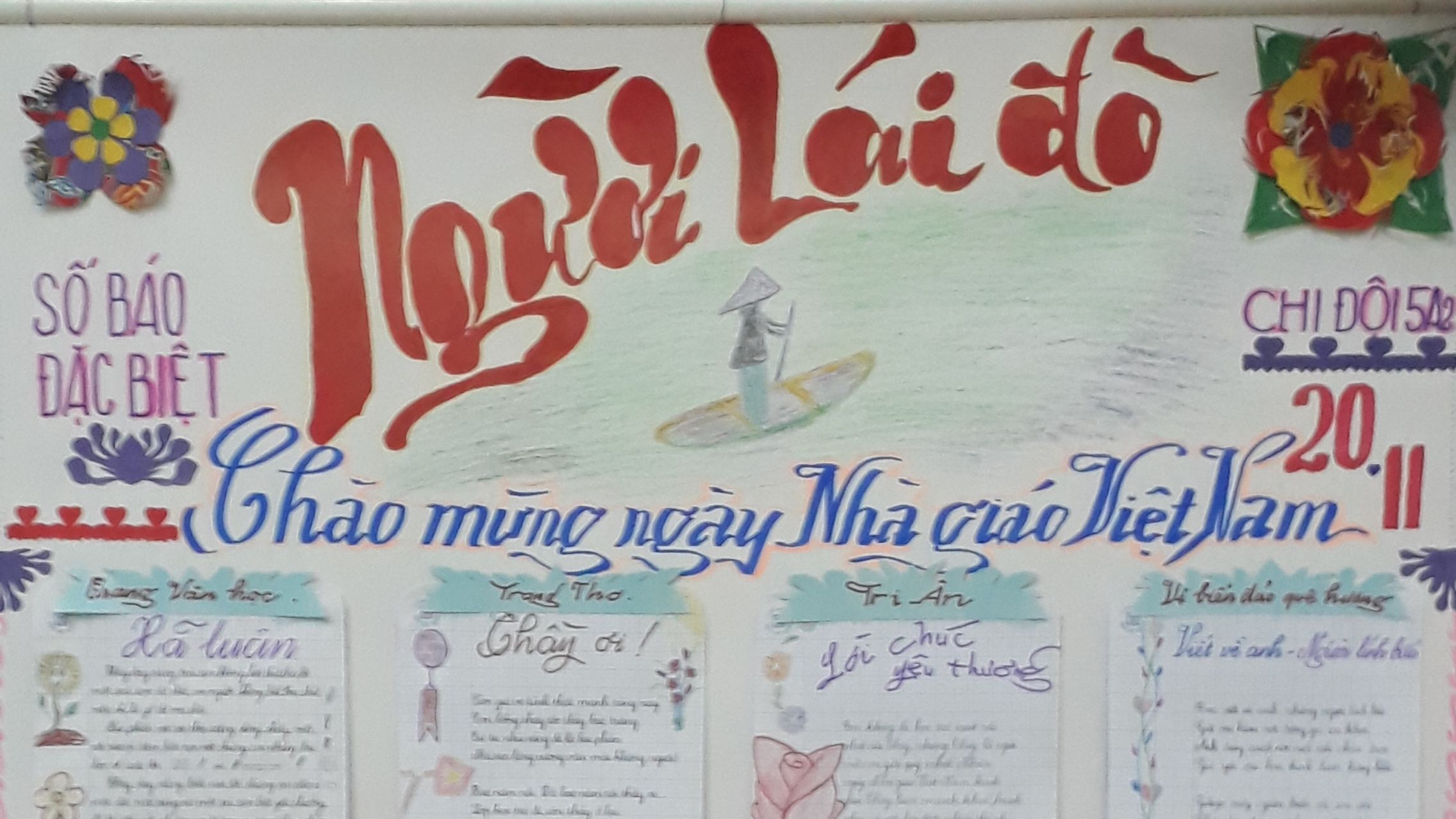 BÁO TƯỜNG CHÀO MỪNG NGÀY NHÀ GIÁO VIỆT NAM 20-11-2019